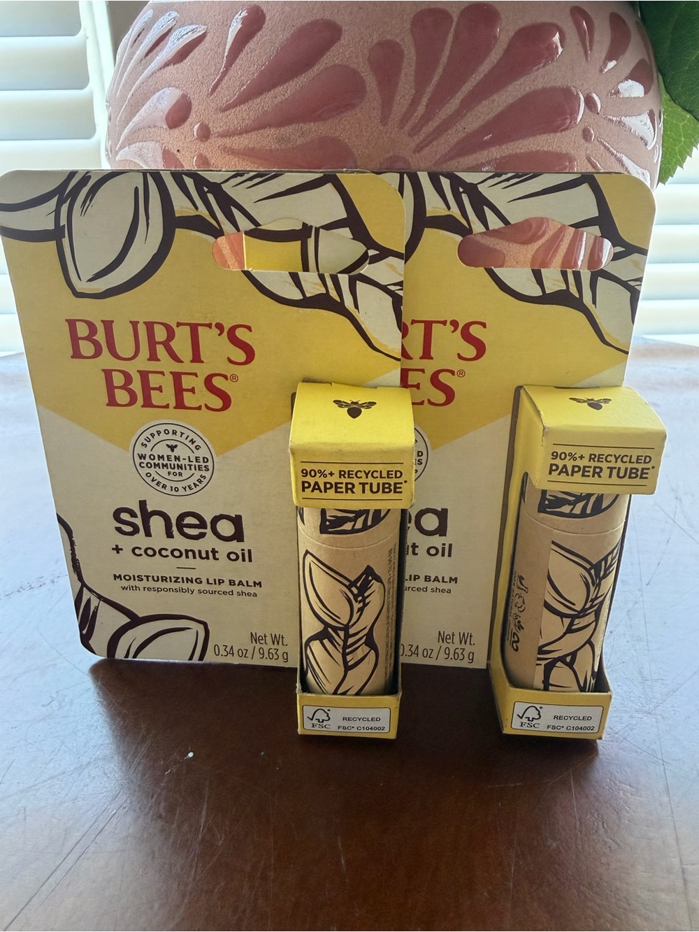 Burt's Bees Shea + Coconut Oil Lip Balm - Yellow Packaging